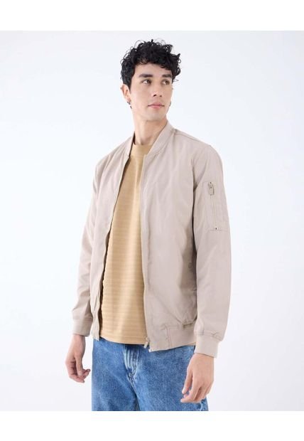 Chaqueta Para Hombre Bomber Color Beige Marca Seven Seven #45080442