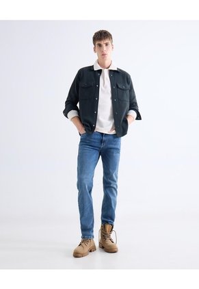 Polo En Tricot  Para Hombre Marfil Seven Seven