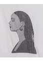 Camiseta Con Bordado  Para Mujer Crudo Seven Seven de Seven Seven