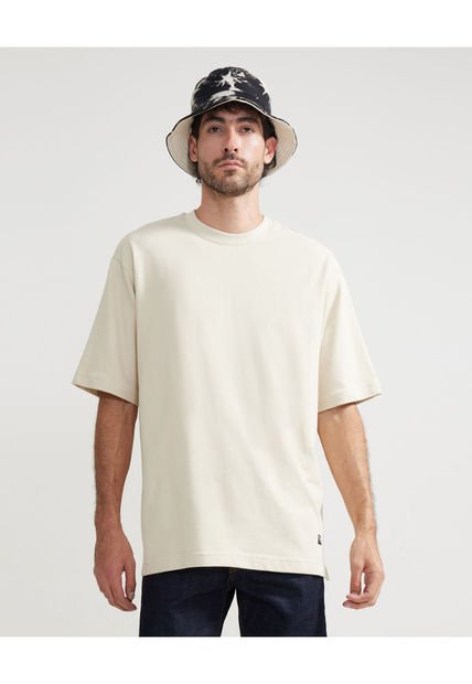 Camiseta Para Hombre Manga Corta Color Beige Marca Seven Seven #45092492