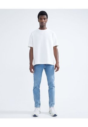 Camiseta Para Hombre Manga Corta Cuello Redondo Color Marfil Marca Seven Seven #45092501