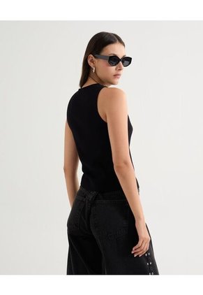 Chaleco Para Mujer Punto Color Negro Marca Seven Seven #28250137