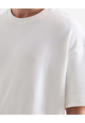 Camiseta Para Hombre Manga Corta Cuello Redondo Color Marfil Marca Seven Seven #45092501