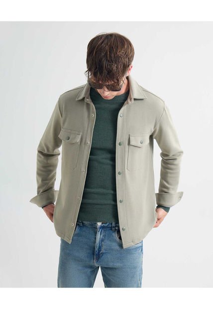 Camisa Para Hombre  Color Verde Claro Marca Seven Seven #45012102