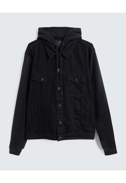 Chaqueta Para Hombre Trucker Color Negro Marca Seven Seven #45080455