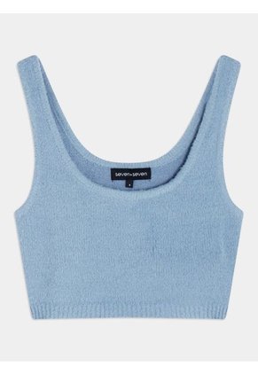 Camiseta Para Mujer Manga Sisa Color Azul Marca Seven Seven #28094706