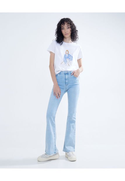 Jean Para Mujer Flare Color Azul Claro Marca Seven Seven #28160821