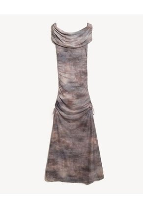 Vestido Para Mujer M/C Largo Color Café Marca Seven Seven #28171419