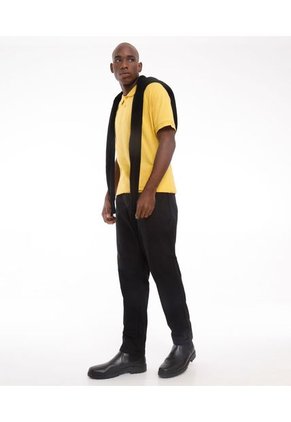 Polo Para Hombre Cuello Tejido  Color Amarillo  Marca Seven Seven #45110731
