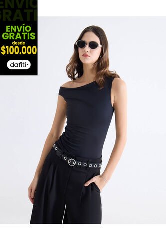 Camiseta Para Mujer Manga Sisa Moda Color Negro Marca Seven Seven #28096612 Seven Seven