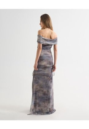 Vestido Para Mujer M/C Largo Color Café Marca Seven Seven #28171419