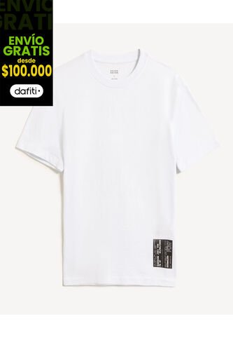 Camiseta Para Hombre Manga Corta Cuello Redondo Color Crudo Marca Seven Seven #45092823 Seven Seven