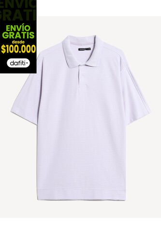 Polo Para Hombre Cuello Maquina Sin Bolsillo Color Crudo Marca Seven Seven #45110945 Seven Seven