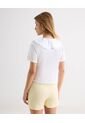 Camiseta Cuello Peter Con Botones Frontales  Para Mujer Marfil Seven Seven de Seven Seven