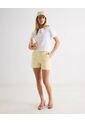 Camiseta Cuello Peter Con Botones Frontales  Para Mujer Marfil Seven Seven de Seven Seven