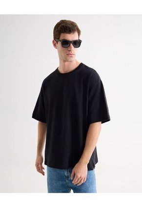 Camiseta Para Hombre Manga Corta Cuello Redondo Color Negro Marca Seven Seven #45092491