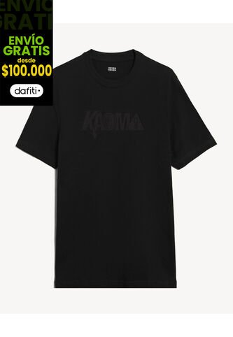 Camiseta Para Hombre Manga Corta Cuello Redondo Color Negro Marca Seven Seven #45092822 Seven Seven