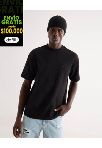 Camiseta Para Hombre Manga Corta Cuello Redondo Color Negro Marca Seven Seven #45092787 Seven Seven