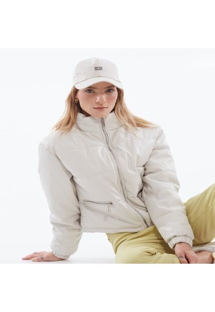 Chaqueta Para Mujer Pu Color Beige Marca Seven Seven #28080908