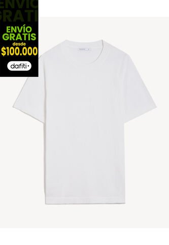 Camiseta Para Hombre Manga Corta Cuello Redondo Color Crudo Marca Seven Seven #45092770 Seven Seven