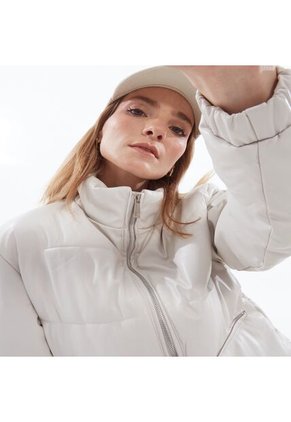 Chaqueta Para Mujer Pu Color Beige Marca Seven Seven #28080908