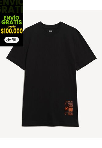 Camiseta Para Hombre Manga Corta Cuello Redondo Color Negro Marca Seven Seven #45092818 Seven Seven