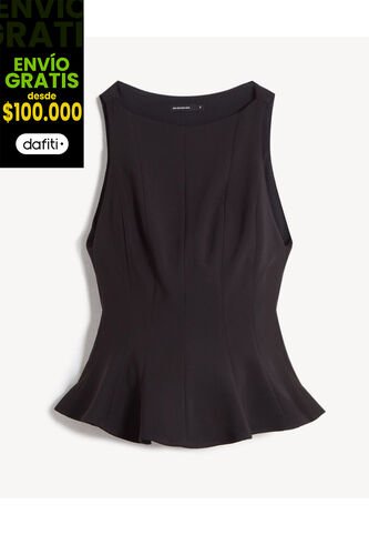 Blusa Para Mujer Manga Sisa Color Negro Marca Seven Seven #28124117 Seven Seven