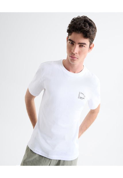 Camiseta Para Hombre Manga Corta Color Blanco Marca Seven Seven #45092617