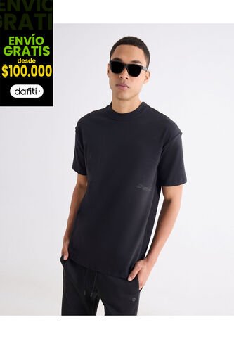 Camiseta Para Hombre Manga Corta Cuello Redondo Color Negro Marca Seven Seven #45092813 Seven Seven