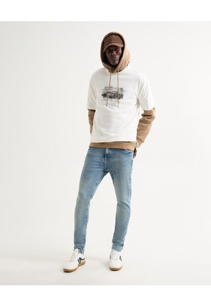 Buzo Para Hombre Hoodie Color Taupe Marca Seven Seven #45060699