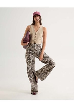 Chaleco Para Mujer Punto Color Arena Marca Seven Seven #28250128