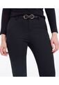 Pantalón Chino Con Cinturón  Para Mujer Negro Seven Seven de Seven Seven