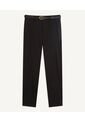Pantalón Chino Con Cinturón  Para Mujer Negro Seven Seven de Seven Seven