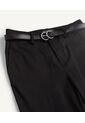 Pantalón Chino Con Cinturón  Para Mujer Negro Seven Seven de Seven Seven