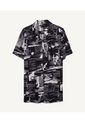 Camisa Para Hombre Manga Corta  Color Negro Marca Seven Seven #45011831 de Seven Seven
