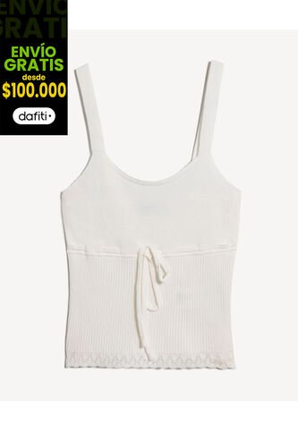 Camiseta Para Mujer Manga Sisa Moda Color Crudo Marca Seven Seven #28096429 Seven Seven