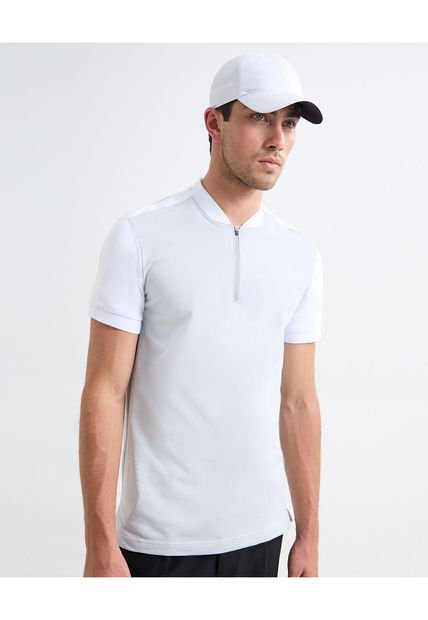 Polo Para Hombre Cuello Mao  Color Gris Claro Marca Seven Seven #45110852