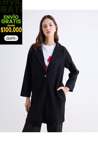 Chaqueta Para Mujer Abrigo Color Negro Marca Seven Seven #28080988 Seven Seven