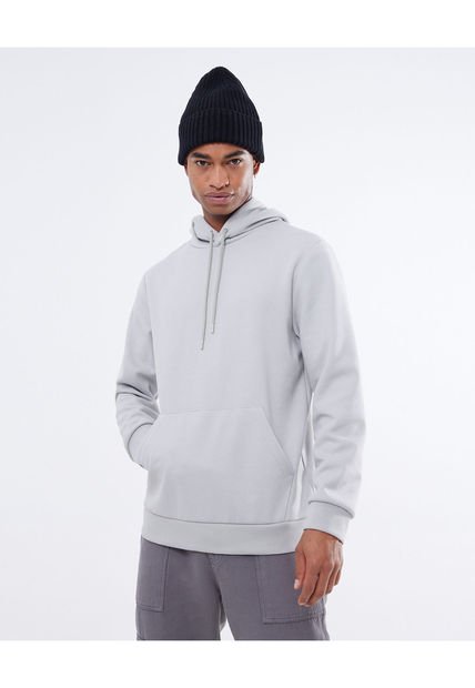 Buzo Para Hombre Hoodie Color Gris Claro Marca Seven Seven #45060671
