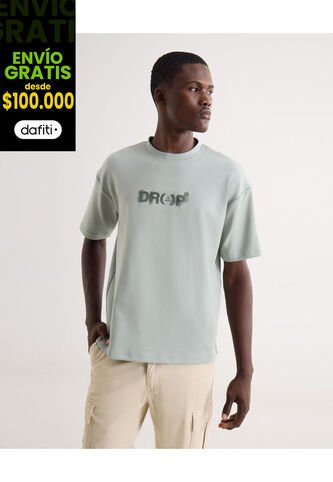 Camiseta Para Hombre Manga Corta Cuello Redondo Color Verde Marca Seven Seven #45092805 Seven Seven