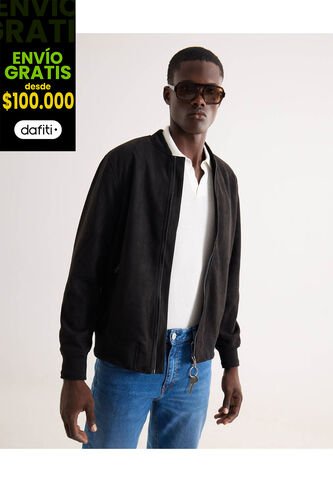 Chaqueta Para Hombre Bomber Color Negro Marca Seven Seven #45080480 Seven Seven