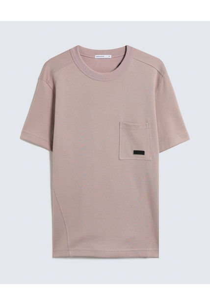 Camiseta Para Hombre Manga Corta Color Rosa Marca Seven Seven #45092561