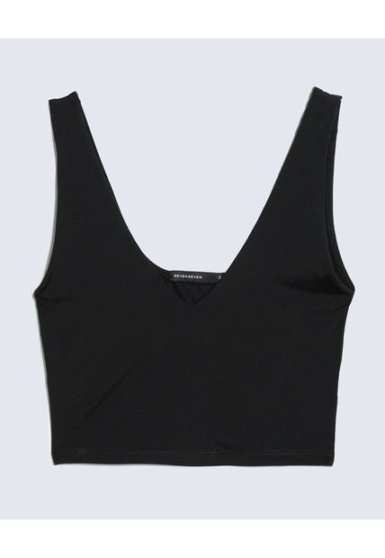 Camiseta Para Mujer Manga Sisa Color Negro Marca Seven Seven #28095910
