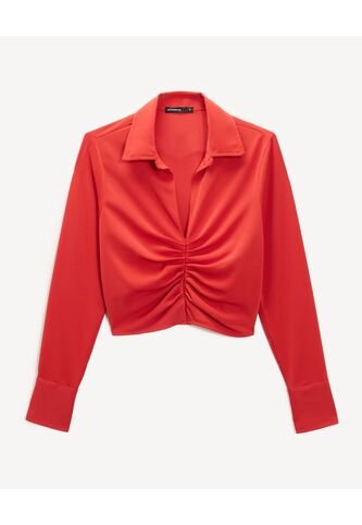 Blusa Para Mujer Manga Larga Color Rojo Marca Seven Seven #28124113 Seven Seven