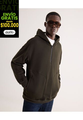 Buzo Para Hombre Hoodie Color Verde Marca Seven Seven #45060714 Seven Seven