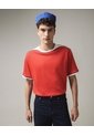 Camiseta Contrastes En Bordes  Para Hombre Rojo Seven Seven de Seven Seven