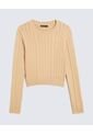 Saco Tejido Tricot  Para Mujer Arena Seven Seven de Seven Seven