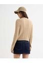 Saco Tejido Tricot  Para Mujer Arena Seven Seven de Seven Seven