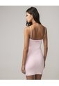 Vestido Doble Ajustado  Para Mujer Rosado Seven Seven de Seven Seven