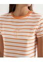 Camiseta Para Mujer Manga Corta Cuello Redondo Color Naranja Marca Seven Seven #28096293 de Seven Seven